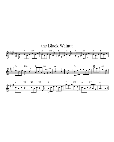 the Black Walnut