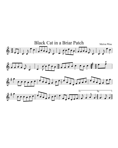Black Cat in a Briar Patch preview