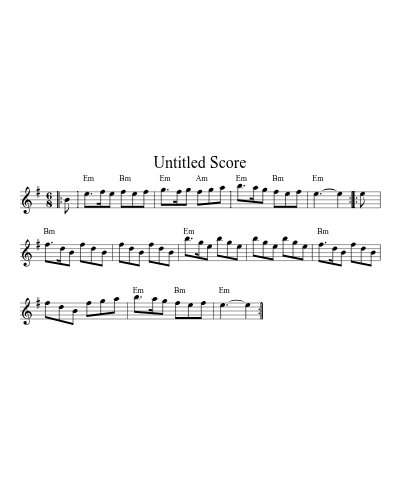 Black Nag Dm Am Em Bm 24 8 (Version 3) sheet music preview