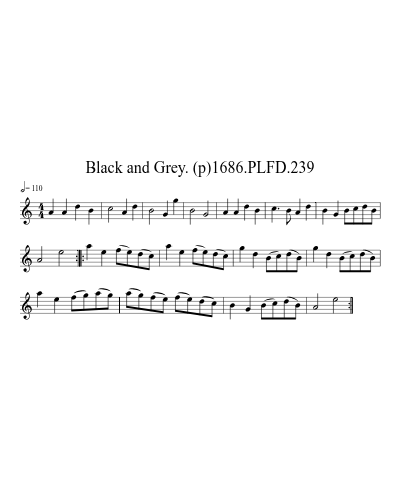 Black and Grey. (p)1686.PLFD.239