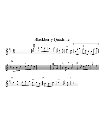 Blackberry Quadrille (Version 5)