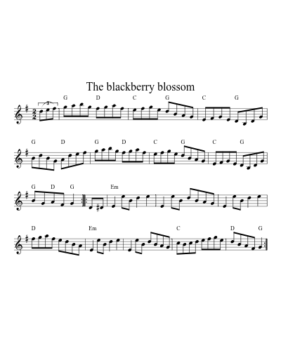 The blackberry blossom (Version 4)
