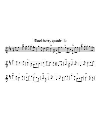 Blackberry Quadrille (Version 11)