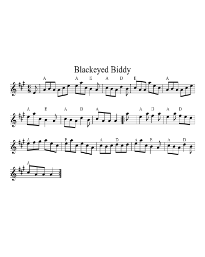 Blackeyed Biddy (Version 4)