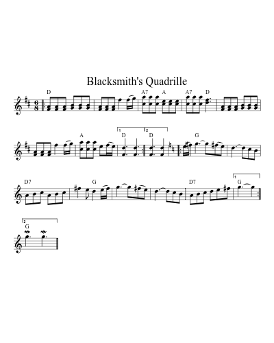 Blacksmith's Quadrille preview