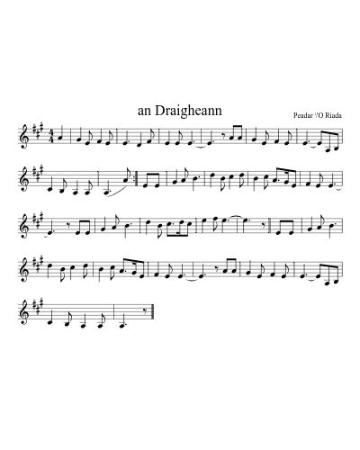 an Draigheann preview