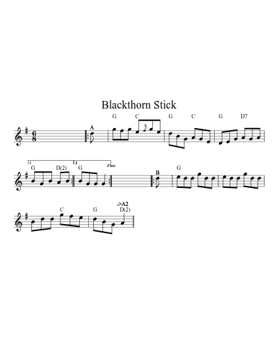 Blackthorn Stick (Version 3)