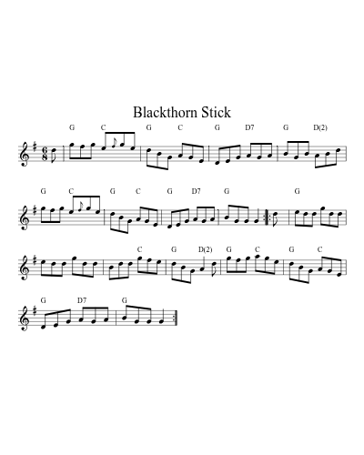 Blackthorn Stick (Version 5)