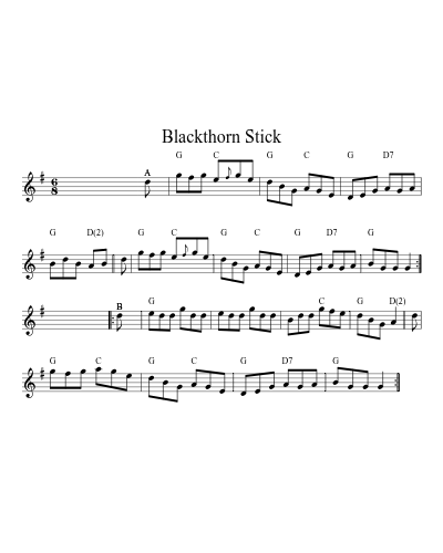 Blackthorn Stick (Version 6)