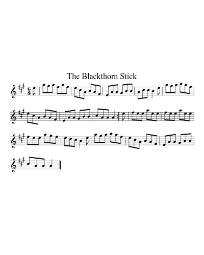 The blackthorn stick (Version 5) sheet music preview