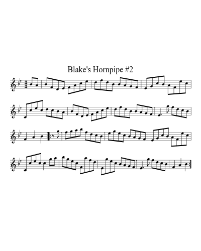 Blake's Hornpipe #2