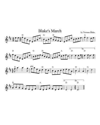 Blake's March