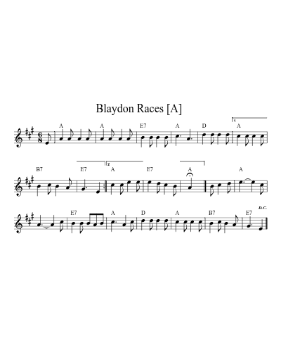 Blaydon Races  [A]