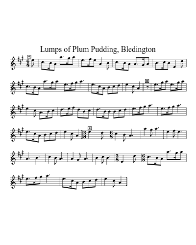 Lumps of Plum Pudding, Bledington