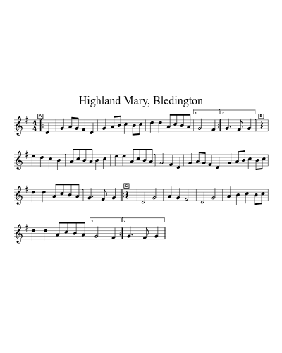Highland Mary, Bledington