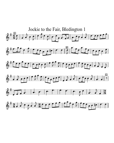 Jockie to the Fair, Bledington 1