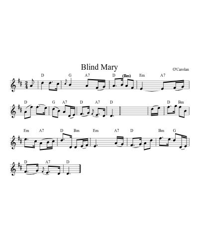 Blind Mary (Version 5)