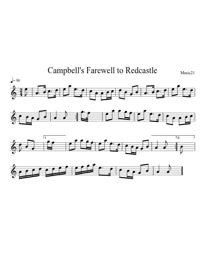 Campbell's Farewell to Redcastle preview