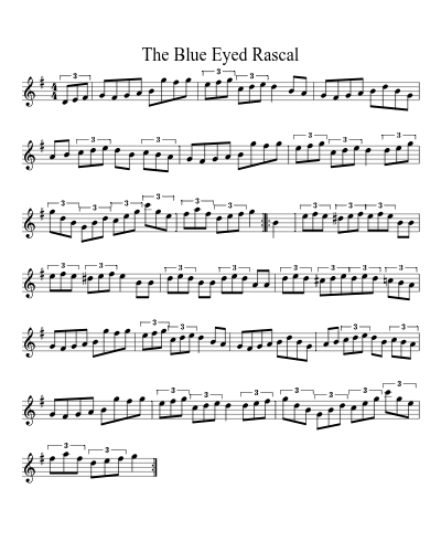 The Blue Eyed Rascal sheet music preview