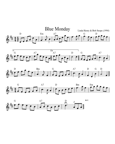 Blue Monday (Version 2)