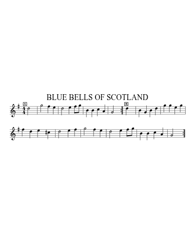 BLUE BELLS OF SCOTLAND