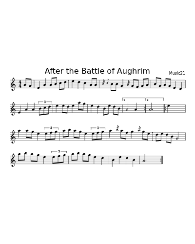 After the Battle of Aughrim (Blue Hills Standpiece)