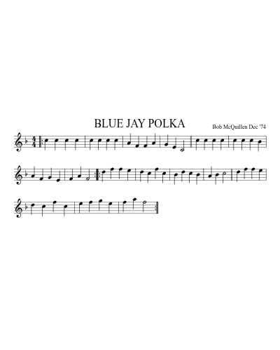 BLUE JAY POLKA (Version 2) preview