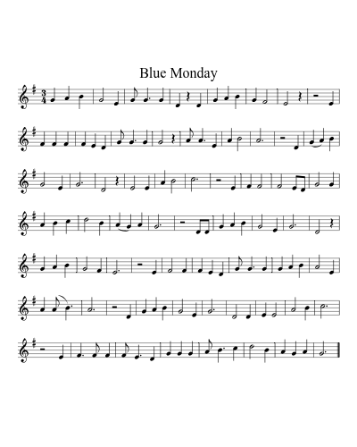 Blue Monday (Version 3)