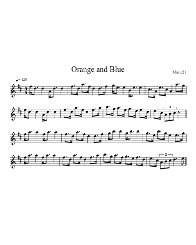 Orange and Blue preview