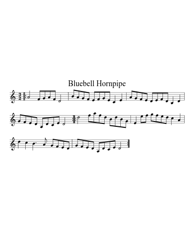 Bluebell Hornpipe preview