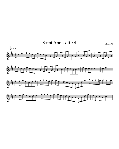 Saint Anne's Reel