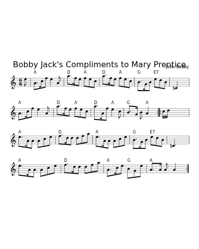Bobby Jack's Compliments to Mary Prentice (Version 4)