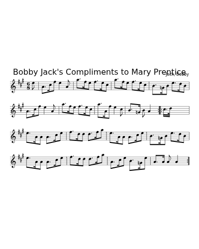 Bobby Jack's Compliments to Mary Prentice (Version 5)