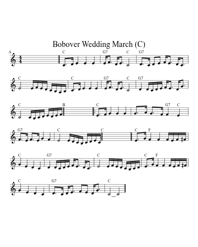 Bobover Wedding March (C) (Version 2)