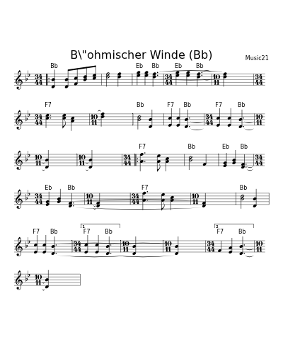 B\"ohmischer Winde (Bb)