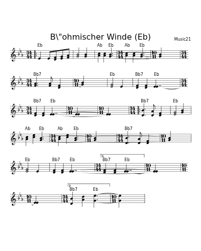 B\"ohmischer Winde (Eb)