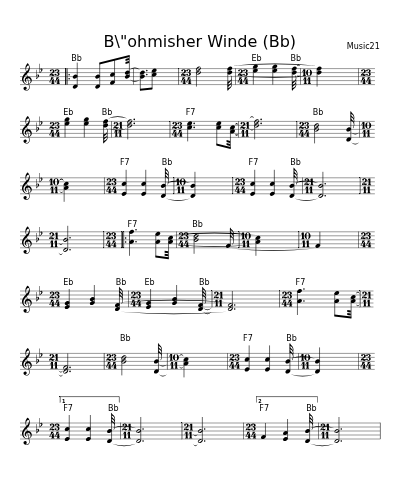 B\"ohmisher Winde (Bb)