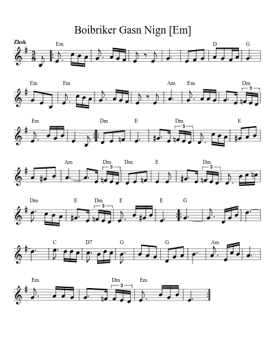 Boibriker Gasn Nign    [Em] (Version 2)