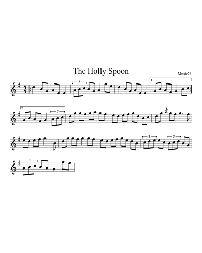 The Holly Spoon sheet music preview