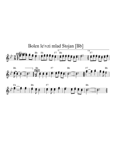 Bolen le\vzi mlad Stojan    [Bb]