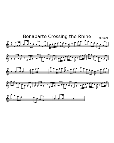 Bonaparte Crossing The Rhine (Bonapartecrossing Threedrummers Medley)