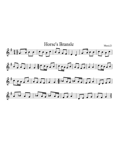 Horse's Bransle preview