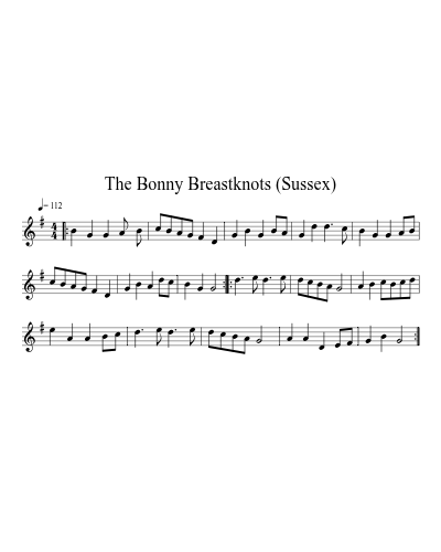 The Bonny Breastknots (Sussex) (Version 3)