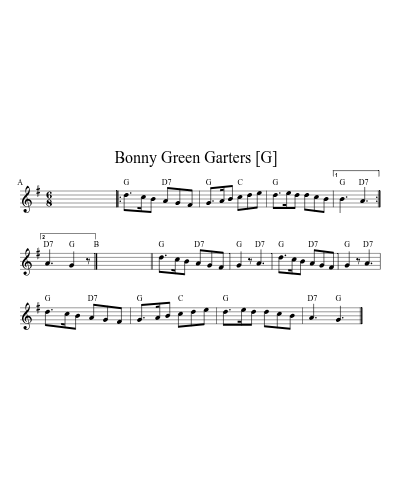 Bonny Green Garters   [G] (Version 3)
