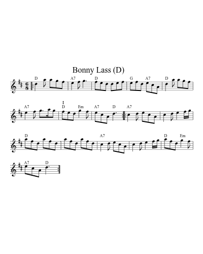 Bonny Lass    (D) (Version 2)