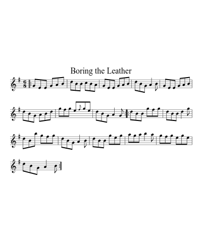 Boring the Leather (Version 2)