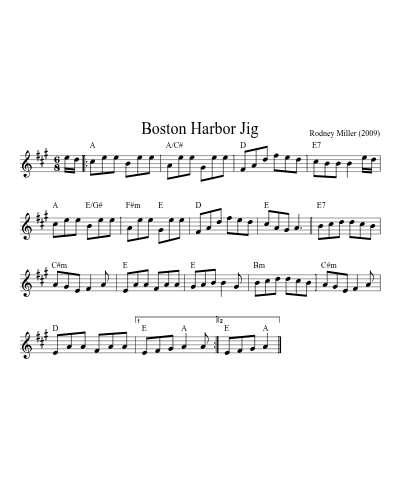 Boston Harbor Jig (Version 2)
