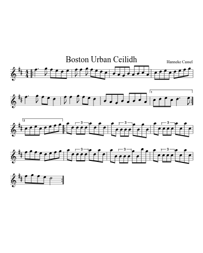 Boston Urban Ceilidh (Version 2)