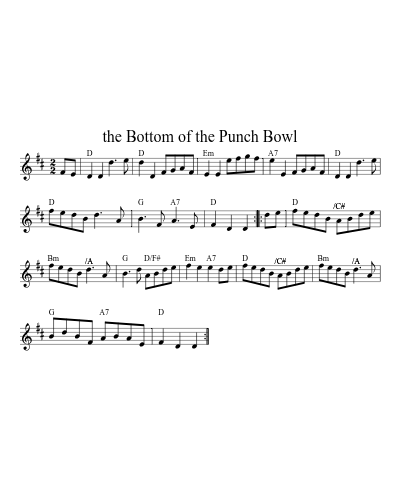 the Bottom of the Punch Bowl (Version 3)