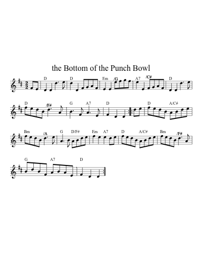 the Bottom of the Punch Bowl (Version 5)